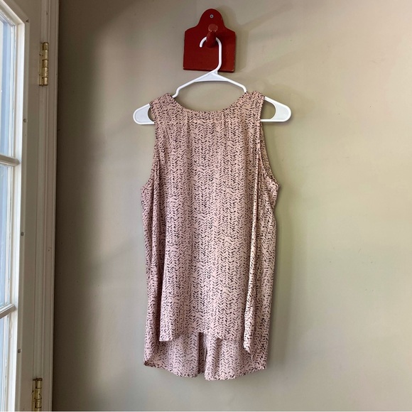 Loft Tan & Black Printed Lightweight Tank Top M - Picture 1 of 6